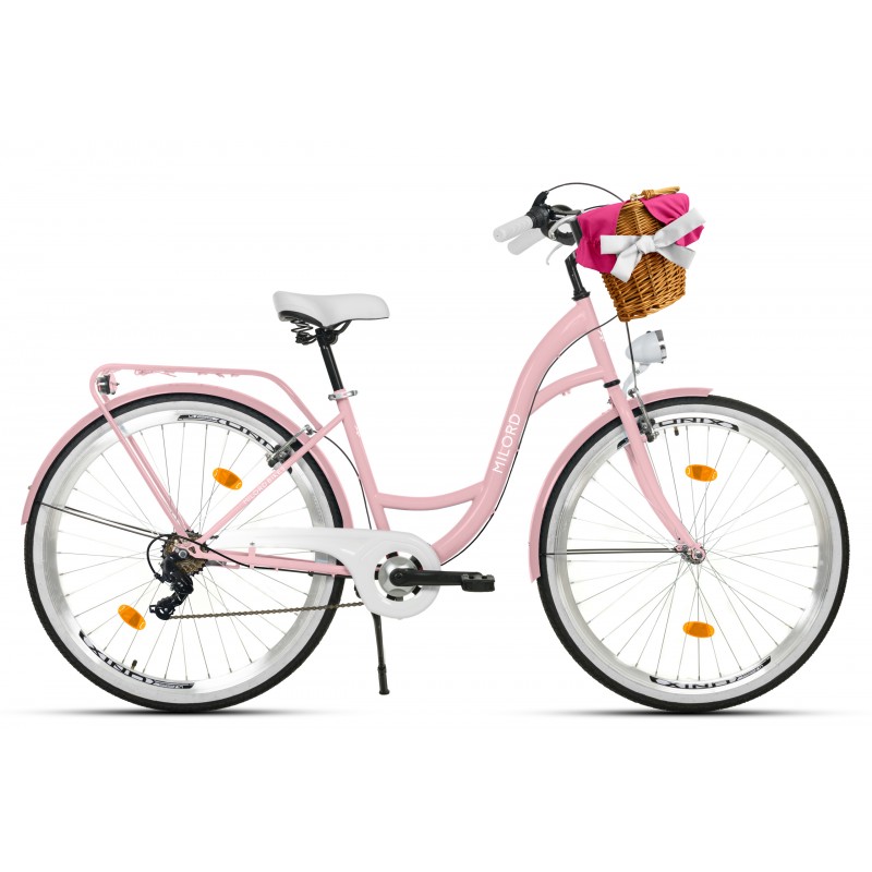 Milord Komfort Fahrrad Damenfahrrad, 26 Zoll, Pink, 7 Gänge