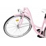 Milord Komfort Fahrrad Mit Weidenkorb Damenfahrrad, 26 Zoll, Pink, 1 Gang