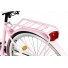 Milord Komfort Fahrrad Mit Weidenkorb Damenfahrrad, 26 Zoll, Pink, 1 Gang