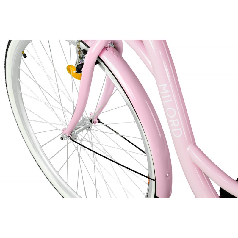 Milord Komfort Fahrrad Damenfahrrad, 26 Zoll, Pink, 1 Gang