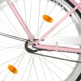 Milord Komfort Fahrrad Mit Korb Damenfahrrad, 26 Zoll, Pink, 3 Gänge