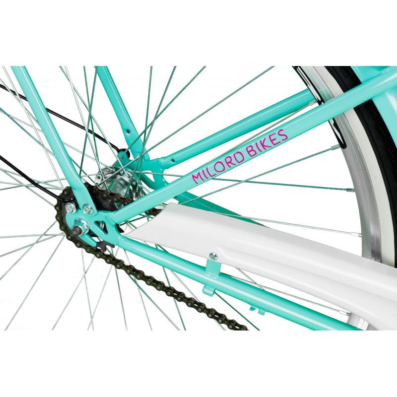 Milord Komfort Fahrrad Damenfahrrad, 26 Zoll, Wasserblau, 1 Gang