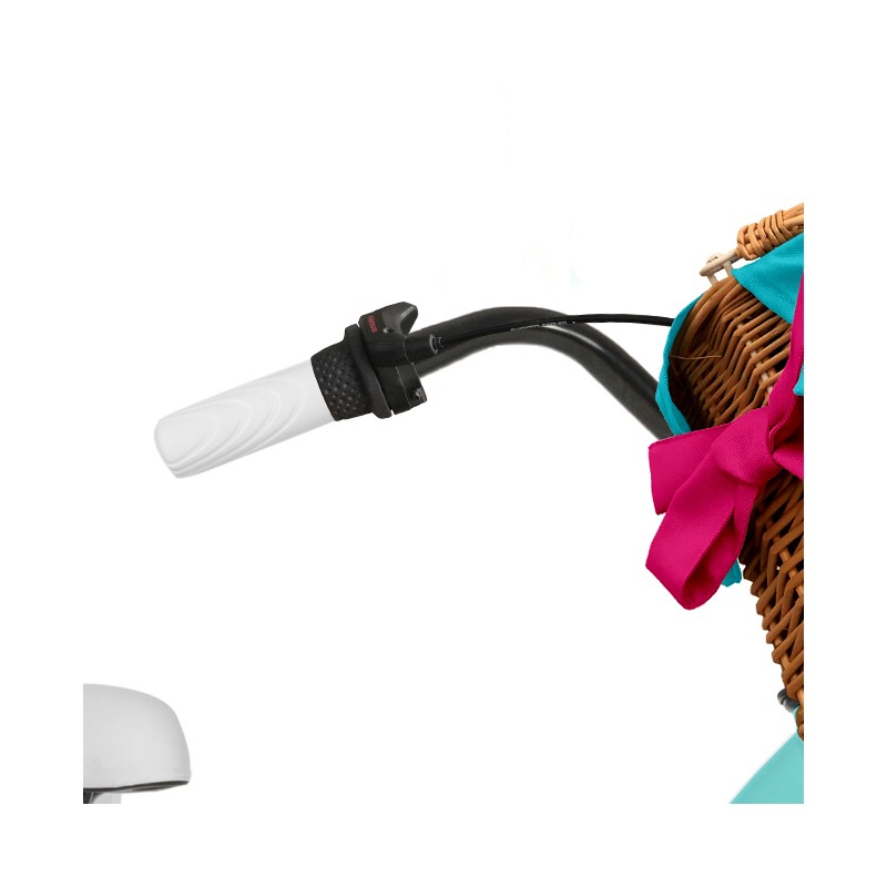 Milord Komfort Fahrrad Mit Korb Damenfahrrad, 26 Zoll, Wasserblau, 3 Gänge