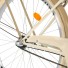 Milord Komfort Fahrrad Mit Korb Damenfahrrad, 28 Zoll, Creme-Braun, 3 Gänge