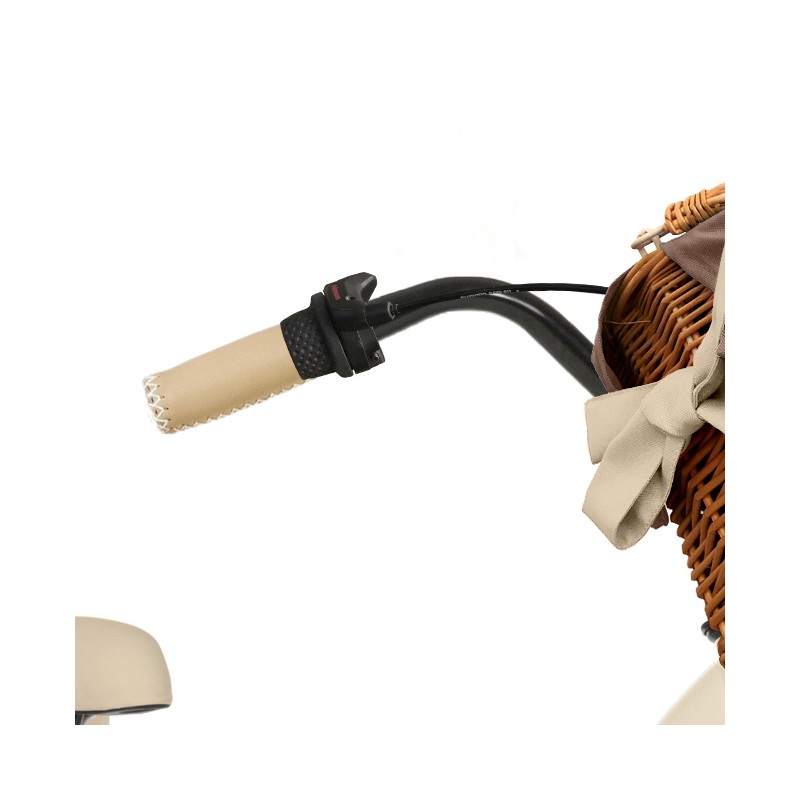 Milord Komfort Fahrrad Mit Korb Damenfahrrad, 28 Zoll, Creme-Braun, 3 Gänge