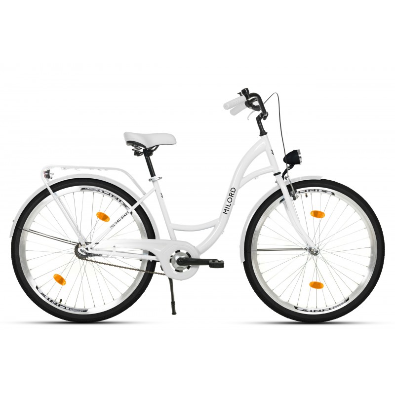 Milord Komfort Fahrrad Damenfahrrad, 26 Zoll, Weiss, 1 Gang