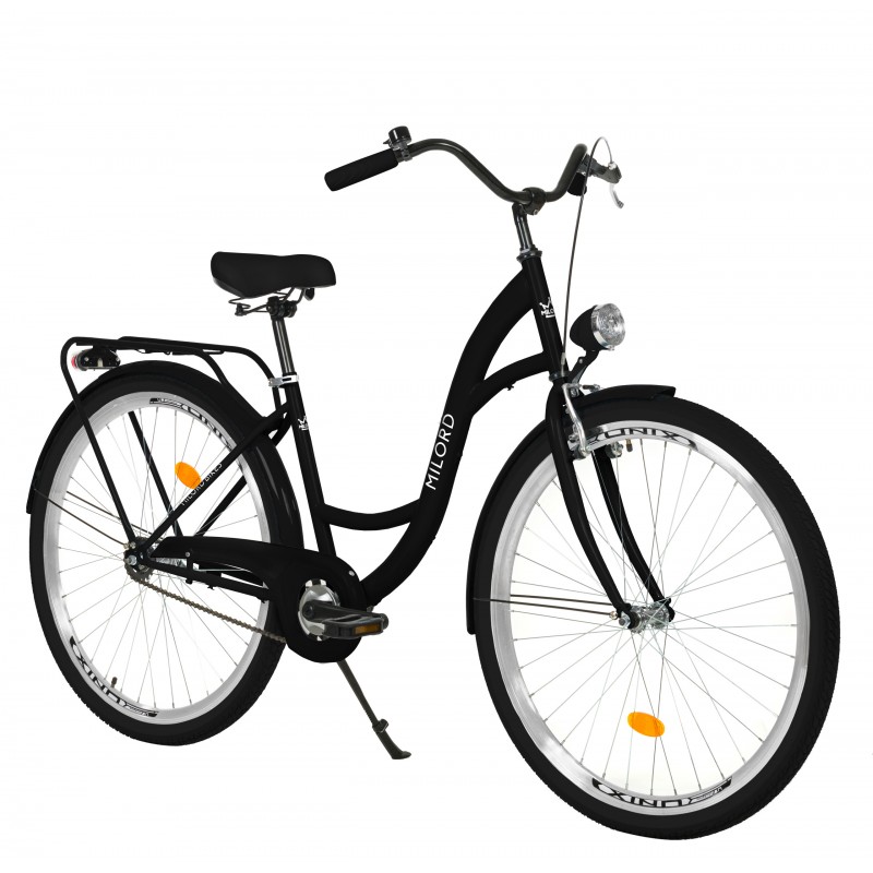 Milord Komfort Fahrrad Damenfahrrad, 28 Zoll, Schwarz, 1 Gang