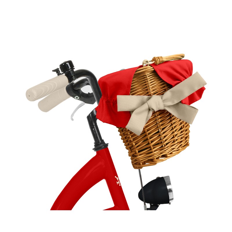 Milord Komfort Fahrrad Mit Korb Damenfahrrad, 28 Zoll, Rot, 1 Gang