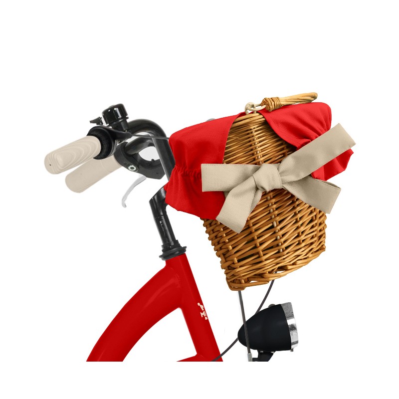 Milord Komfort Fahrrad Mit Korb Damenfahrrad, 28 Zoll, Rot, 1 Gang