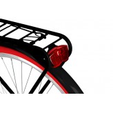 Milord Komfort Fahrrad Damenfahrrad, 28 Zoll, Schwarz-Rot, 1 Gäng