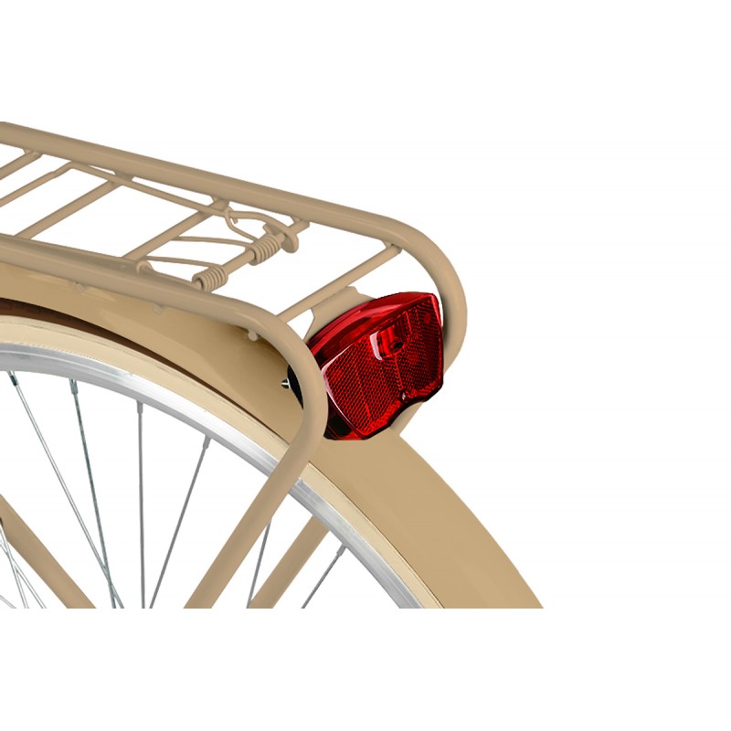 Milord Komfort Fahrrad Damenfahrrad, 28 Zoll, Braun-Creme, 1 Gäng