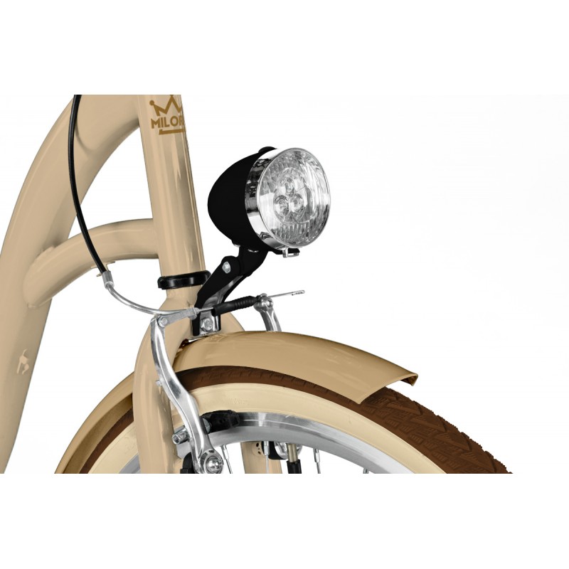 Milord Komfort Fahrrad Damenfahrrad, 28 Zoll, Braun-Creme, 1 Gäng
