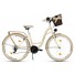 Milord Komfort Fahrrad Mit Korb Damenfahrrad, 28 Zoll, Creme-Braun, 21 Gänge
