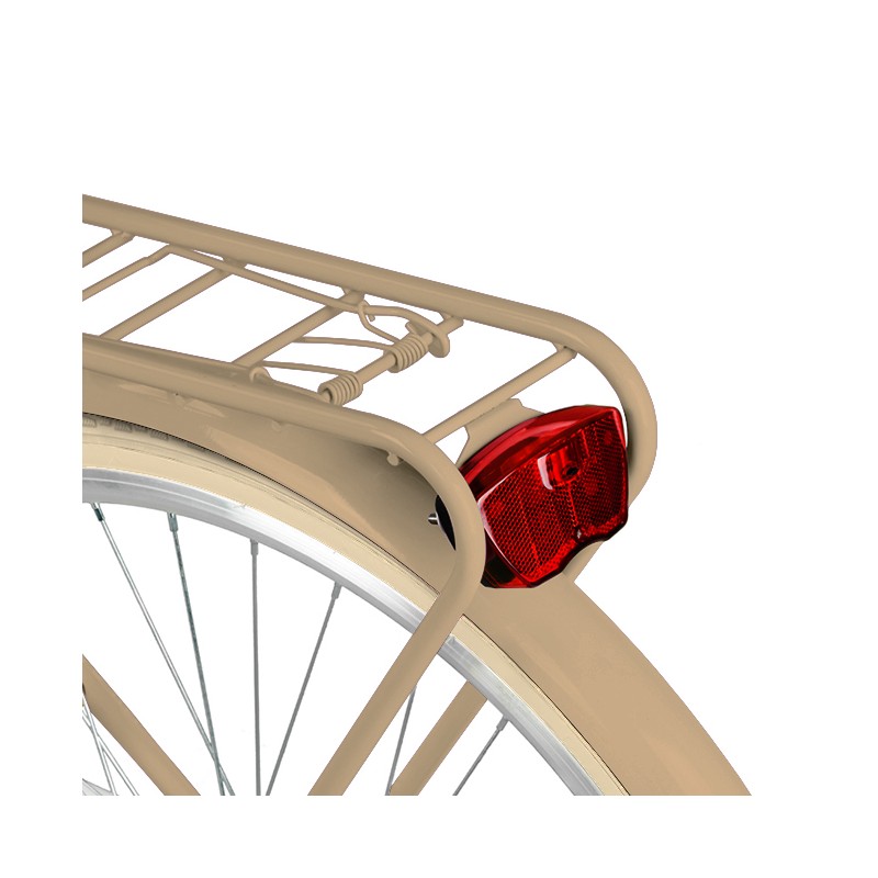 Milord Komfort Fahrrad Damenfahrrad, 28 Zoll, Creme-Braun, 21 Gänge