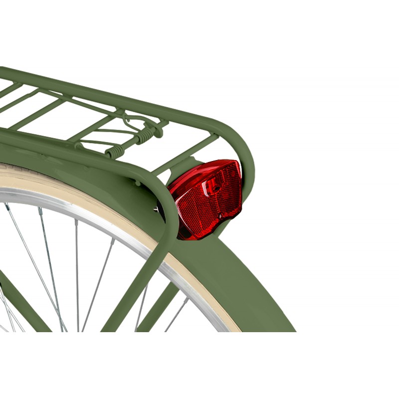 Milord Komfort Fahrrad Damenfahrrad, 28 Zoll, Khaki, 21 Gänge, Creme