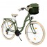 Milord Komfort Fahrrad Damenfahrrad, 28 Zoll, Khaki, 21 Gänge, Creme