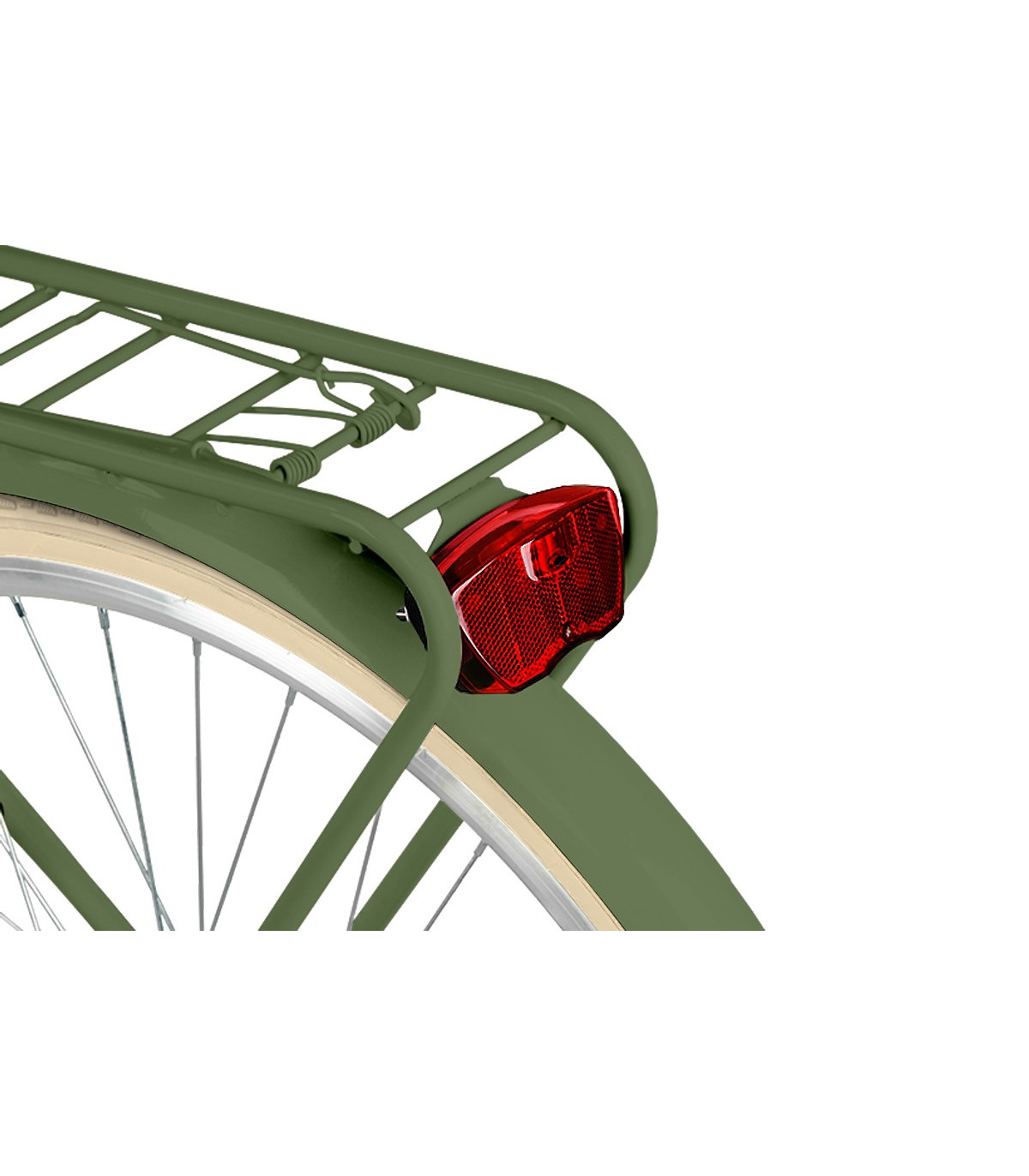 Milord Komfort Fahrrad Damenfahrrad, 28 Zoll, Khaki, 21 Gänge, Creme