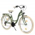 Milord Komfort Fahrrad Damenfahrrad, 28 Zoll, Khaki-Creme, 21 Gänge