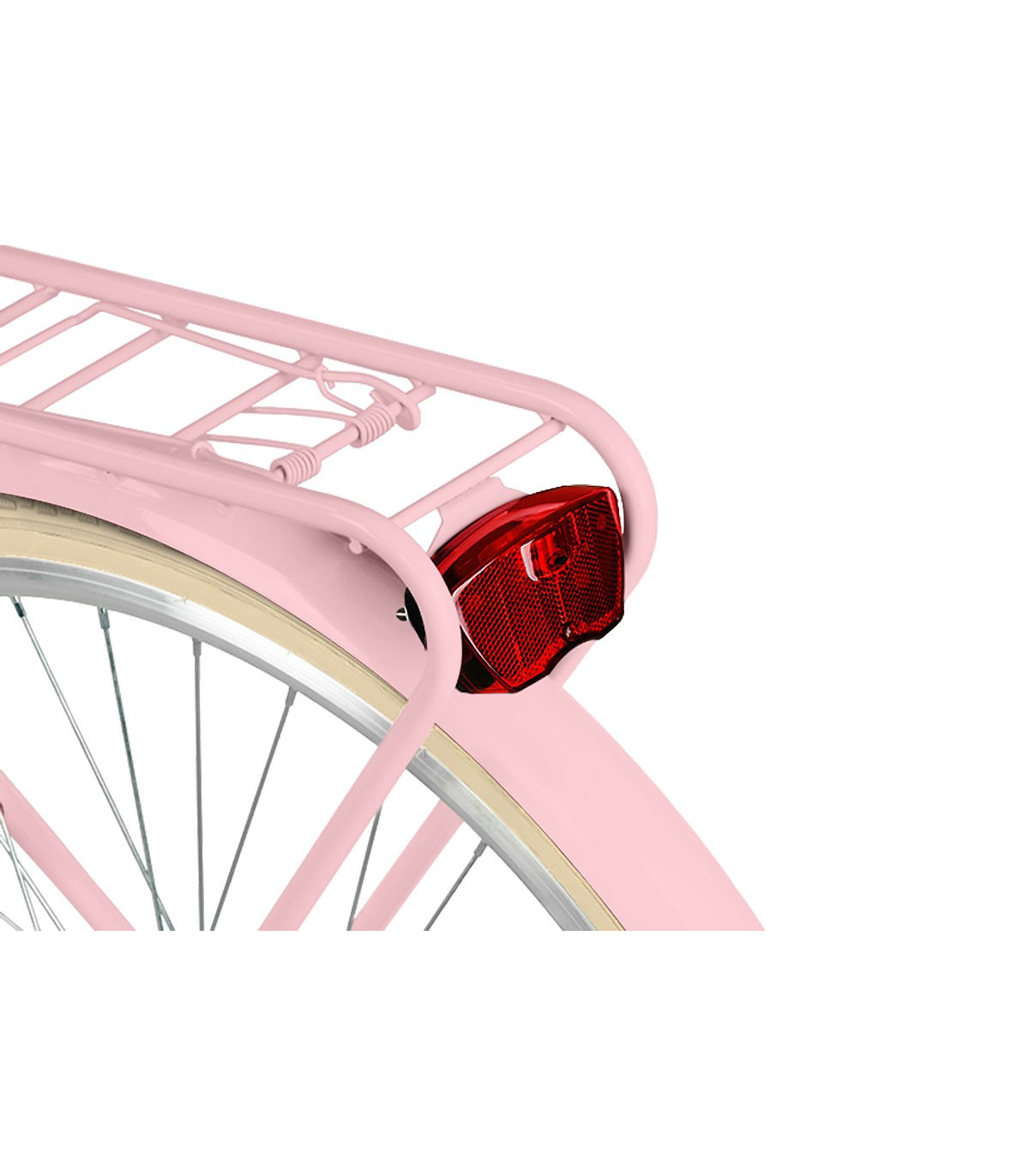 Milord Komfort Fahrrad Damenfahrrad, 28 Zoll, Rosa, 21 Gänge, Creme