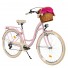 Milord Komfort Fahrrad Damenfahrrad, 28 Zoll, Rosa, 7 Gänge, Creme