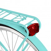 Milord Komfort Fahrrad Mit Korb Damenfahrrad, 24 Zoll, Wasserblau, 21 Gänge