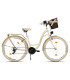 Milord Fahrrad Metallkorb Damenfahrrad 26 Zoll Creme-Braun 21 Gänge