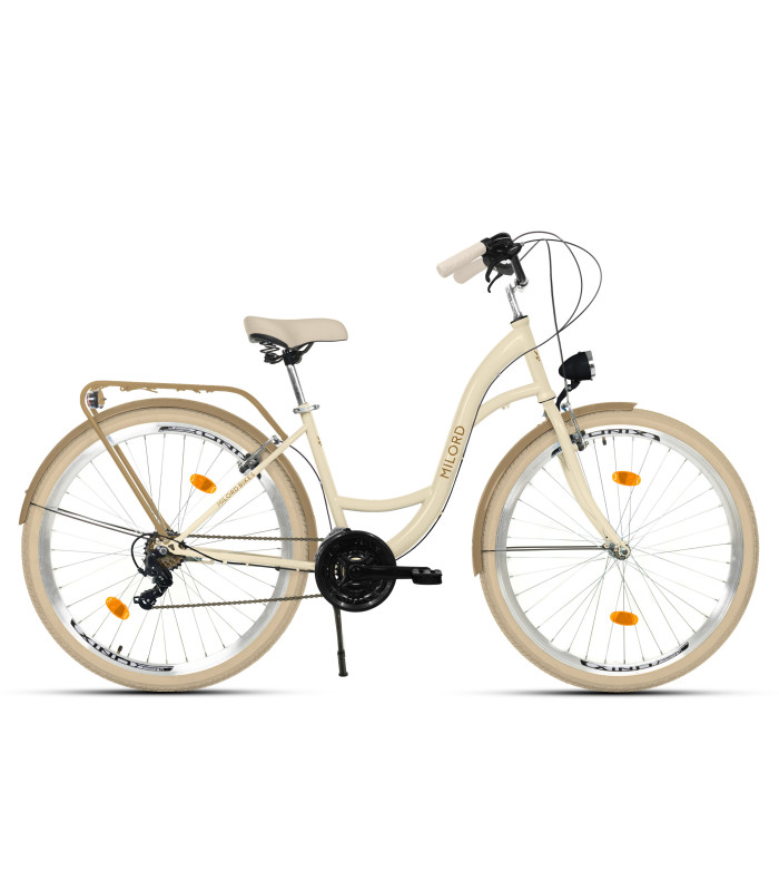 Milord Fahrrad Damenfahrrad 26 Zoll Creme-Braun 21 Gänge