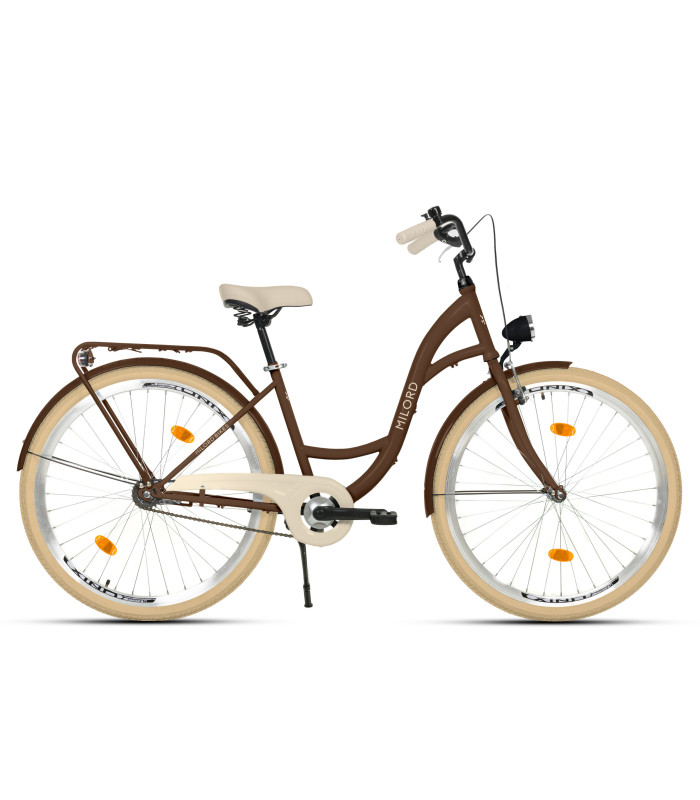 Milord Komfort Fahrrad Damenfahrrad, 26 Zoll, Braun, 1 Gang