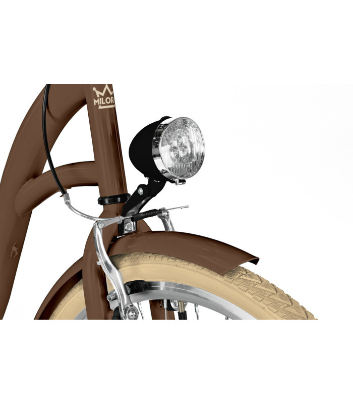 Milord Komfort Fahrrad Korb Damenfahrrad 26 Zoll Braun 1 Gang