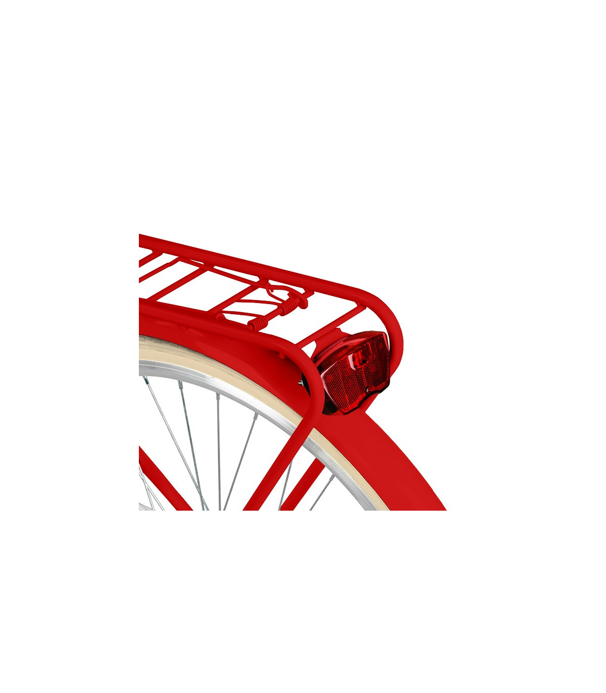Milord Komfort Fahrrad Damenfahrrad, 28 Zoll, Rot, 7 Gänge, Creme