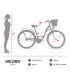 Milord City Fahrrad Korb Damenfahrrad 26 Zoll Rot 7 Gänge Creme