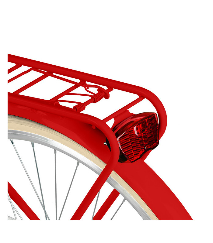 Milord City Fahrrad Damenfahrrad 26 Zoll Rot 7 Gänge Creme