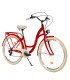 Milord City Fahrrad Damenfahrrad 26 Zoll Rot 7 Gänge Creme