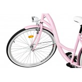 Milord Komfort Fahrrad Mit Korb Damenfahrrad, 28 Zoll, Pink, 1 Gang
