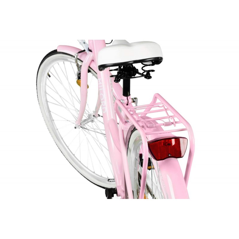 Milord Komfort Fahrrad Mit Korb Damenfahrrad, 28 Zoll, Pink, 1 Gang