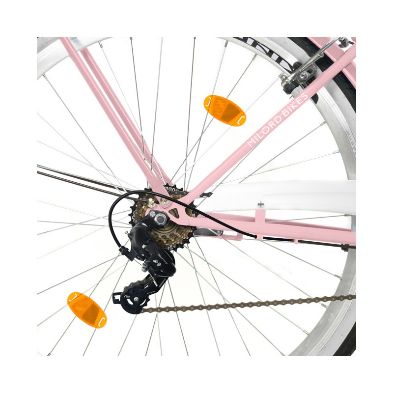 Milord Komfort Fahrrad Damenfahrrad, 28 Zoll, Pink, 7 Gänge