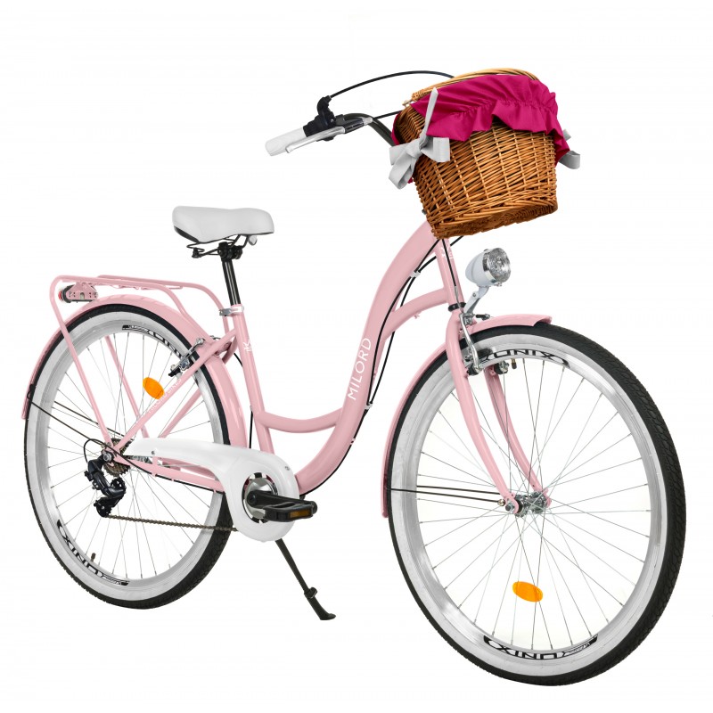 Milord Komfort Fahrrad Damenfahrrad, 28 Zoll, Pink, 7 Gänge