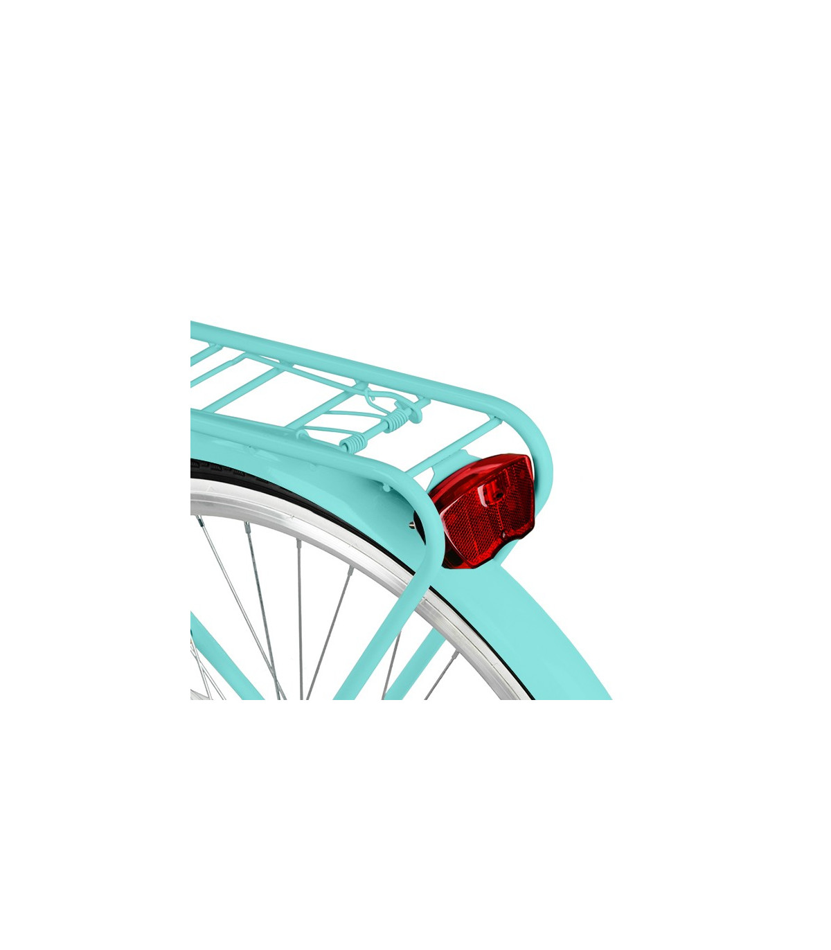 Milord Komfort Fahrrad Mit Korb Damenfahrrad, 28 Zoll, Wasserblau, 3 Gänge