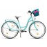 Milord Komfort Fahrrad Mit Korb Damenfahrrad, 28 Zoll, Wasserblau, 3 Gänge