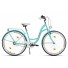 Milord Komfort Fahrrad Mit Korb Damenfahrrad, 28 Zoll, Wasserblau, 3 Gänge